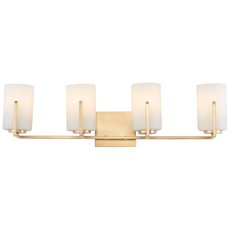 Image 1 Maxim Dart 29 3/4" Wide Satin Brass 4-Light Bath Light