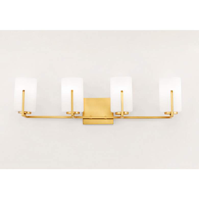 Image 2 Maxim Dart 29 3/4 inch Wide Satin Brass 4-Light Bath Light more views