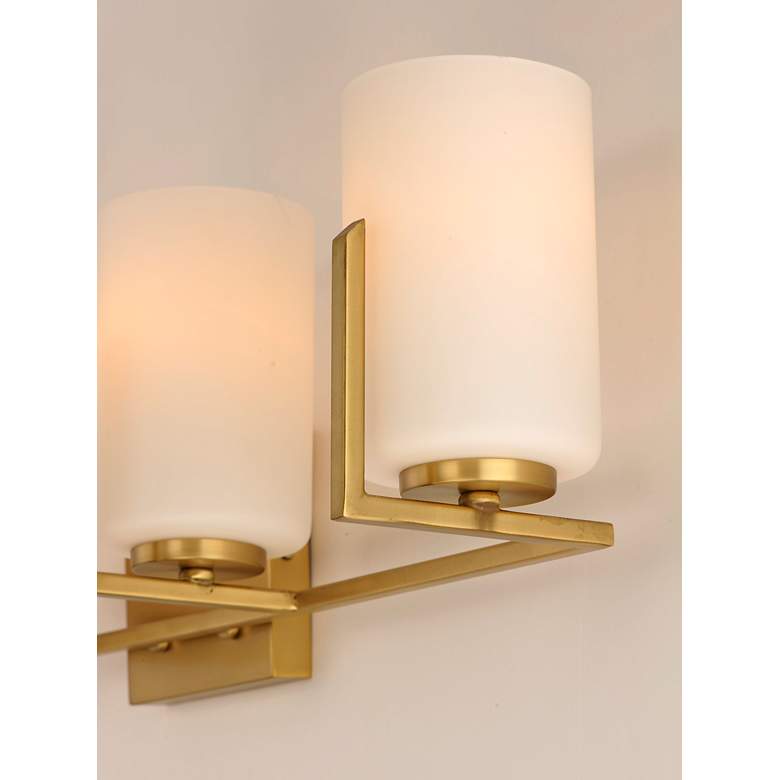 Image 3 Maxim Dart 29 3/4" Wide Satin Brass 4-Light Bath Light more views
