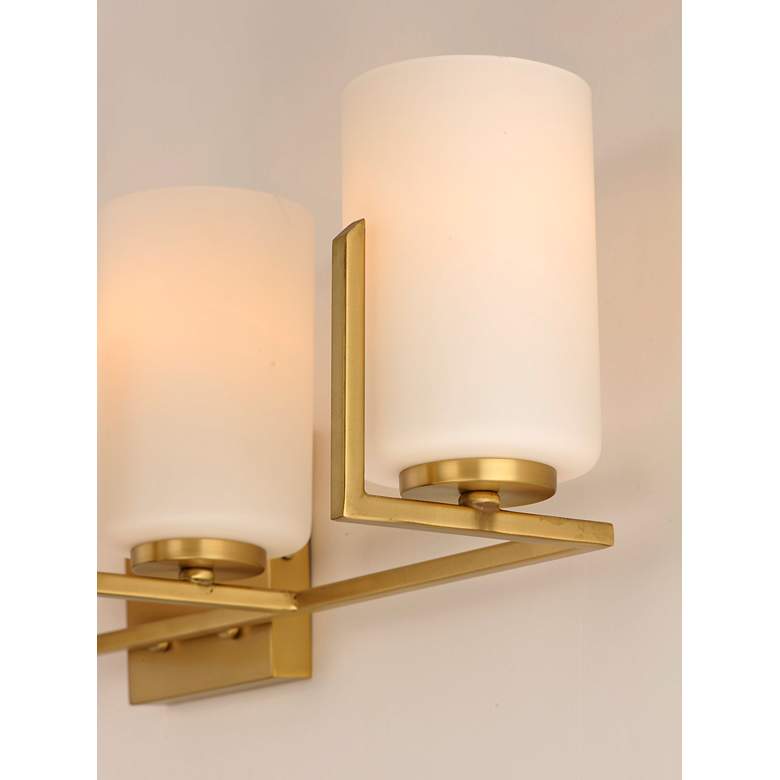 Image 3 Maxim Dart 29 3/4 inch Wide Satin Brass 4-Light Bath Light more views