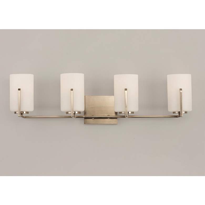 Image 2 Maxim Dart 29 3/4" Wide Satin Nickel 4-Light Modern Bath Light more views