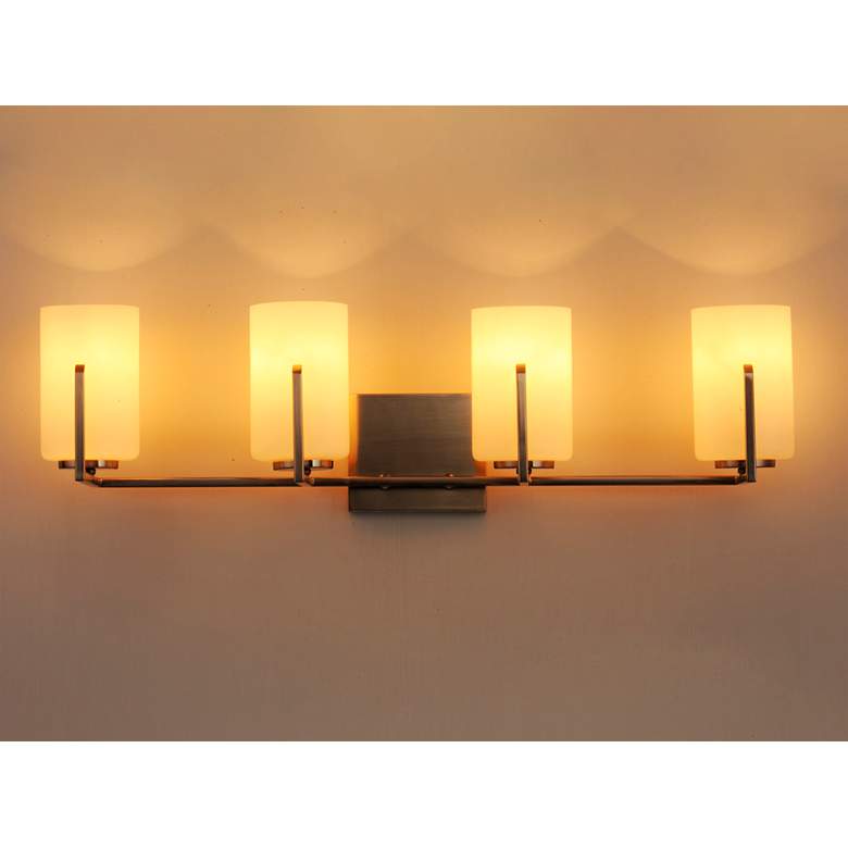 Image 4 Maxim Dart 29 3/4" Wide Satin Nickel 4-Light Modern Bath Light more views