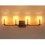 4_Maxim Dart 29 3/4" Wide Satin Nickel 4-Light Modern Bath Light more views