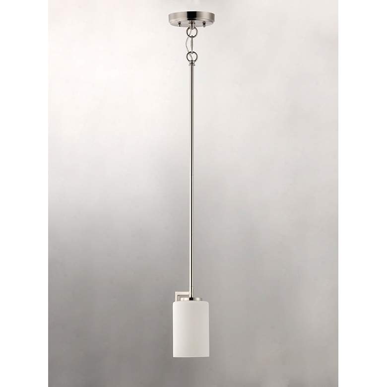 Image 3 Maxim Dart 4 1/2" Wide Modern Satin Nickel Mini Pendant Light more views