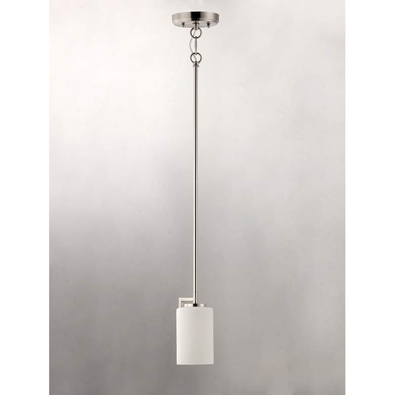 Image 3 Maxim Dart 4 1/2 inch Wide Modern Satin Nickel Mini Pendant Light more views