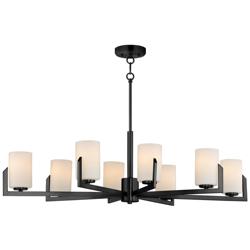 Maxim Dart 44" Wide Black 8-Light Chandelier