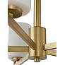 4_Maxim Dart 44" Wide Satin Brass 8-Light Modern Chandelier more views