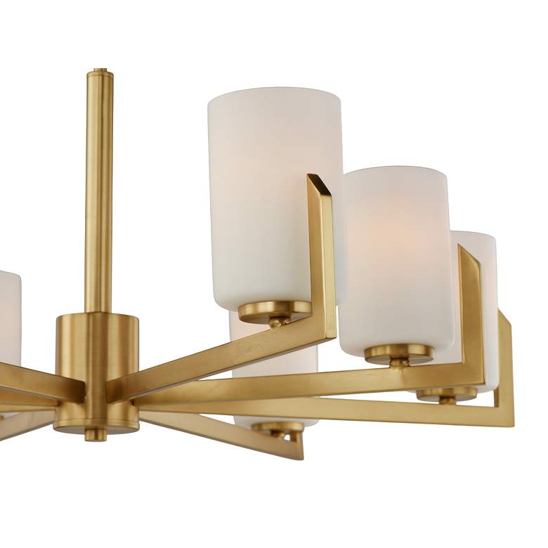 Image 5 Maxim Dart 44" Wide Satin Brass 8-Light Modern Chandelier more views