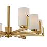 5_Maxim Dart 44" Wide Satin Brass 8-Light Modern Chandelier more views