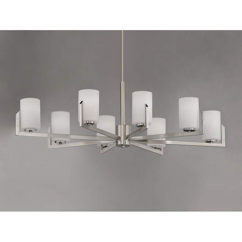 Image 3 Maxim Dart 44" Wide Satin Nickel 8-Light Chandelier more views