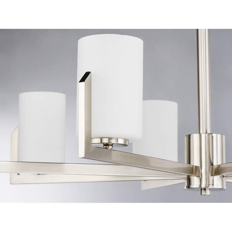 Image 4 Maxim Dart 44" Wide Satin Nickel 8-Light Chandelier more views