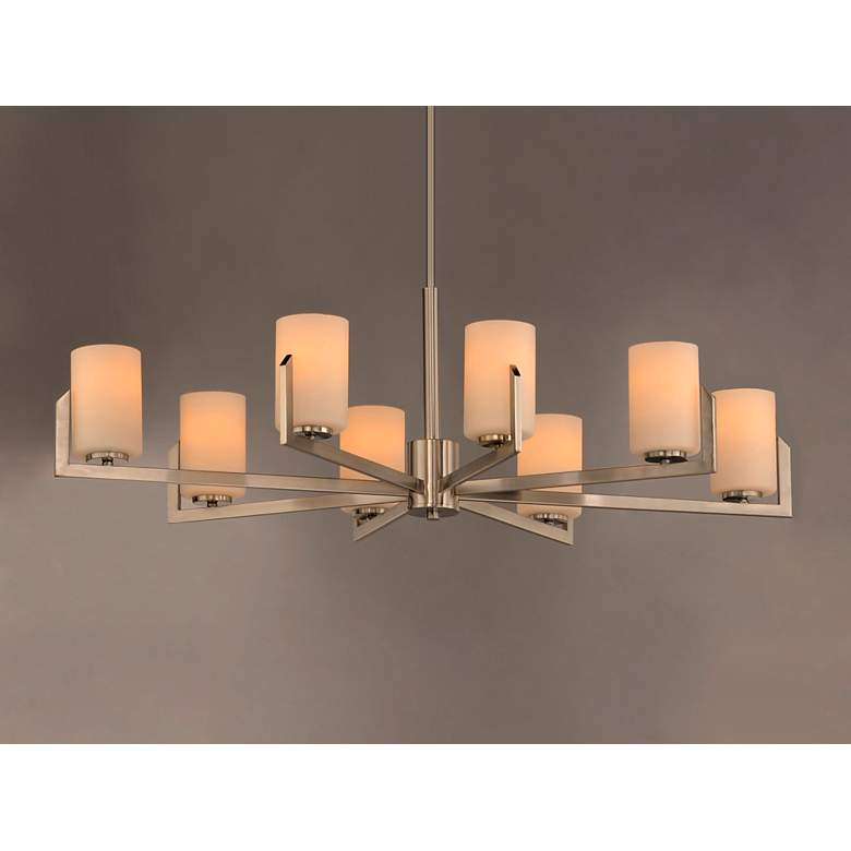 Image 5 Maxim Dart 44" Wide Satin Nickel 8-Light Chandelier more views