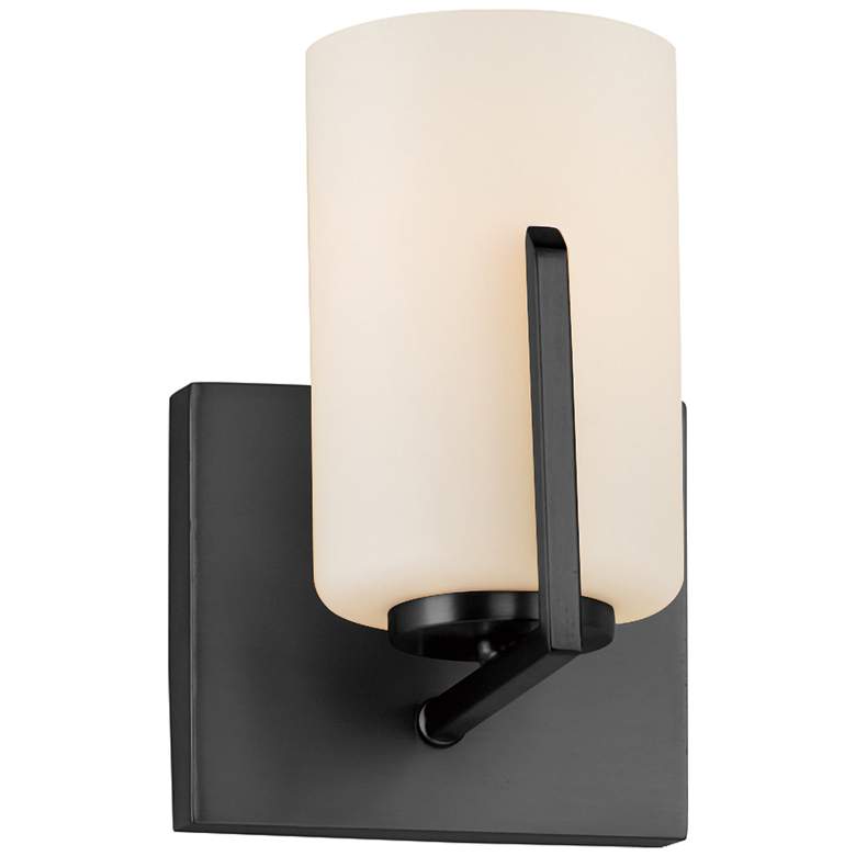 Image 1 Maxim Dart 7 3/4" Black 1-Light Wall Sconce