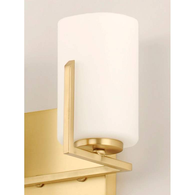 Image 3 Maxim Dart 7 3/4 inch High Satin Brass 2-Light Wall Sconce more views