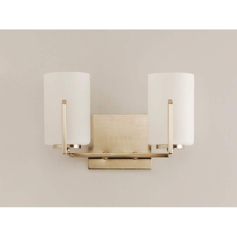 Image 2 Maxim Dart 7 3/4" High Satin Nickel 2-Light Wall Sconce more views