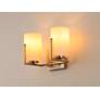 4_Maxim Dart 7 3/4" High Satin Nickel 2-Light Wall Sconce more views