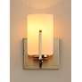 4_Maxim Dart 7 3/4" High Satin Nickel Wall Sconce more views