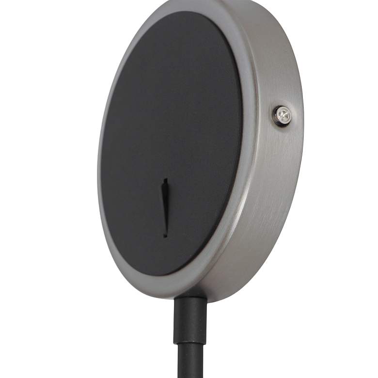 Image 3 Maxim Dawn 12 1/2" High Satin Nickel Wall Sconce more views