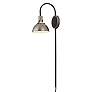 4_Maxim Dawn 12 1/2" High Satin Nickel Wall Sconce more views