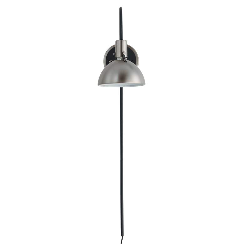 Image 5 Maxim Dawn 12 1/2" High Satin Nickel Wall Sconce more views