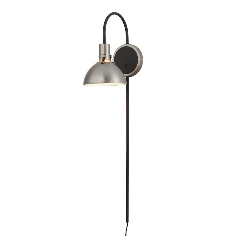 Image 6 Maxim Dawn 12 1/2" High Satin Nickel Wall Sconce more views