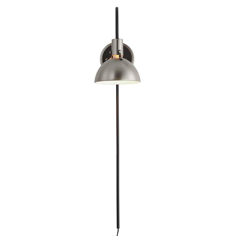 Image 7 Maxim Dawn 12 1/2" High Satin Nickel Wall Sconce more views