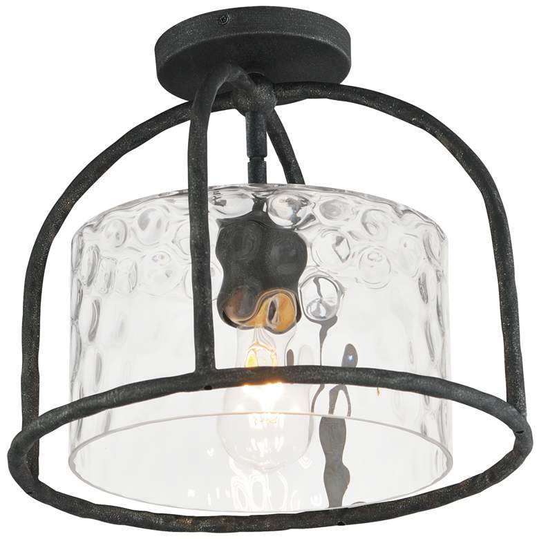 Image 1 Maxim Del Mar 13" Wide Blacksmith 1-Light Semi Flush - Pendant