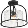 1_Maxim Del Mar 13" Wide Blacksmith 1-Light Semi Flush - Pendant