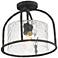 Maxim Del Mar 13" Wide Blacksmith 1-Light Semi Flush - Pendant