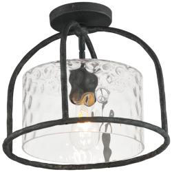 Maxim Del Mar 13" Wide Blacksmith 1-Light Semi Flush - Pendant