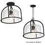 2_Maxim Del Mar 13" Wide Blacksmith 1-Light Semi Flush - Pendant more views