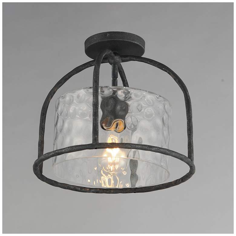 Image 3 Maxim Del Mar 13" Wide Blacksmith 1-Light Semi Flush - Pendant more views