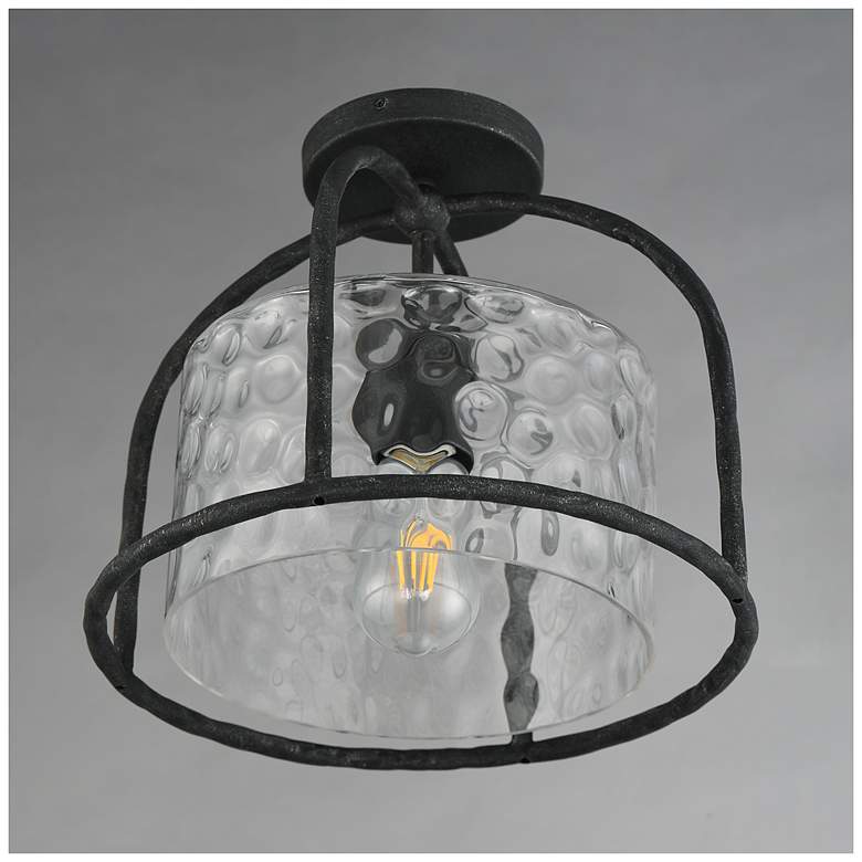 Image 4 Maxim Del Mar 13" Wide Blacksmith 1-Light Semi Flush - Pendant more views