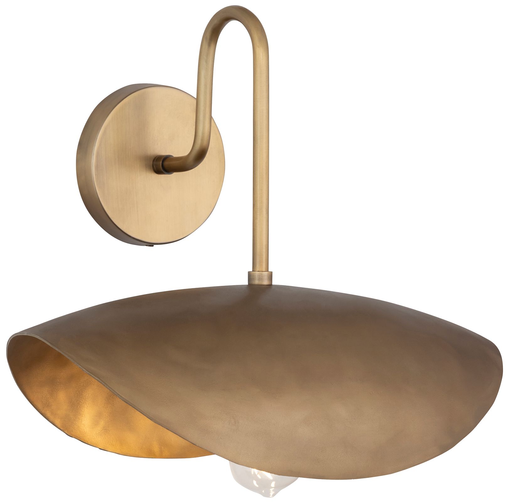 Thumbnail1 of Maxim Denarii 14" High Natural Gold Wall Sconce