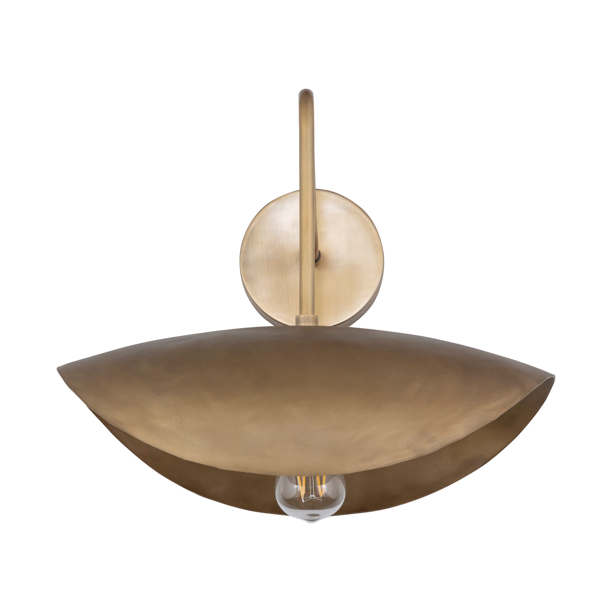Thumbnail3 of Maxim Denarii 14" High Natural Gold Wall Sconce more views