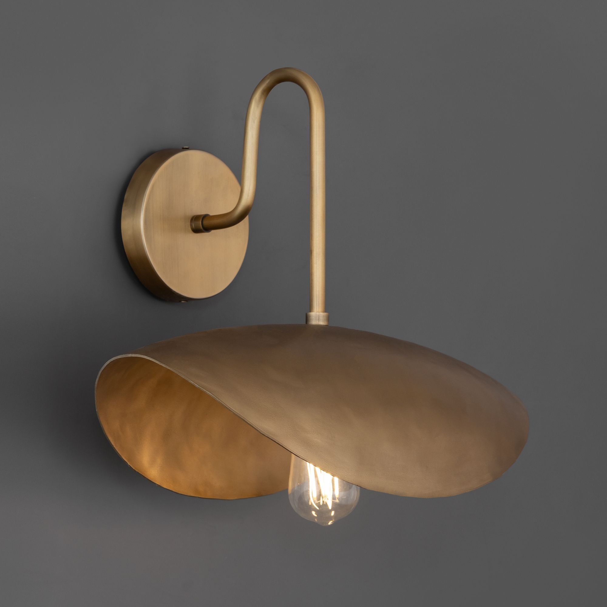 Thumbnail4 of Maxim Denarii 14" High Natural Gold Wall Sconce more views