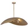 1_Maxim Denarii 36" Natural Gold Iron Pendant