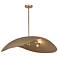 Maxim Denarii 36" Natural Gold Iron Pendant