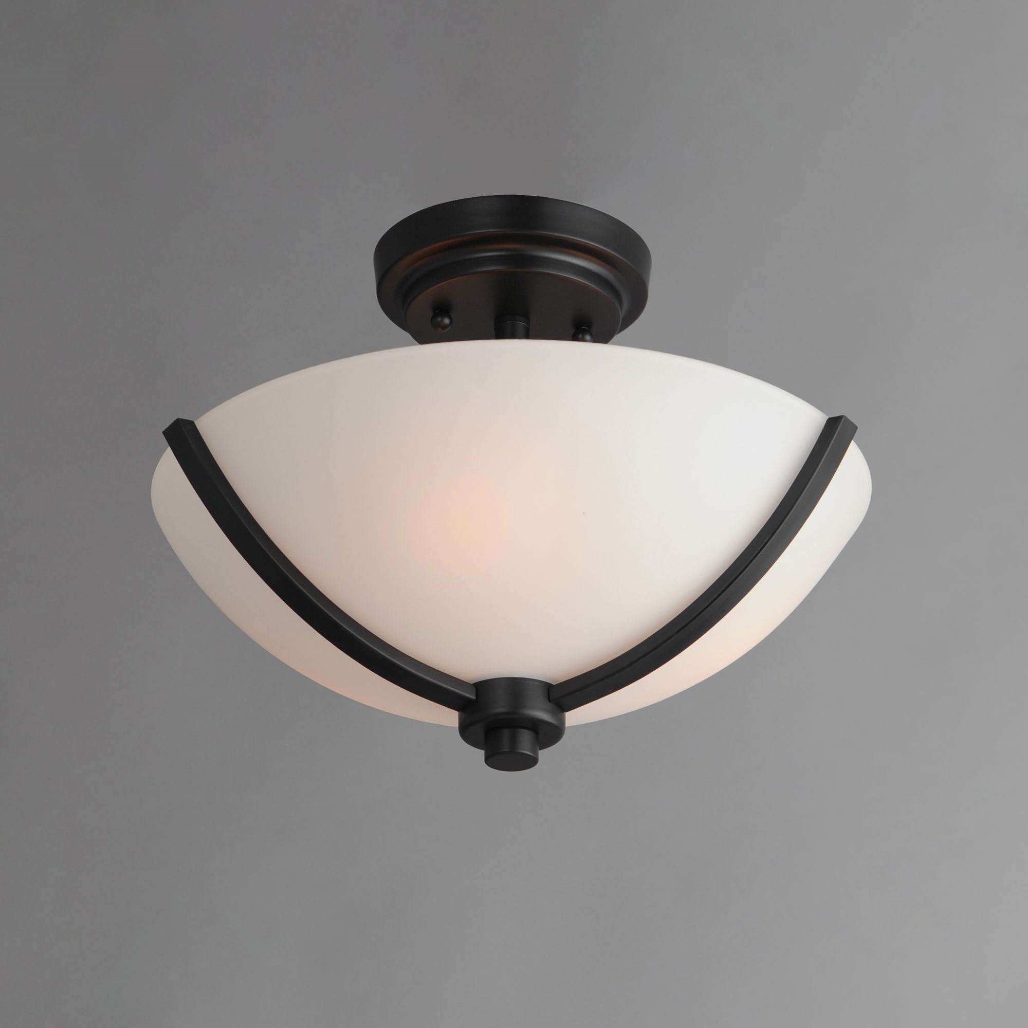 Image 4 Maxim Deven 14" Wide Black Bowl Ceiling Light more views