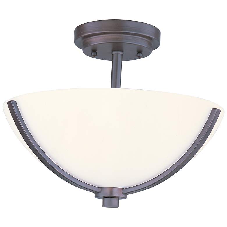 Image 1 Maxim Deven 14" Wide Oil-Rubbed Bronze Ceiling Light
