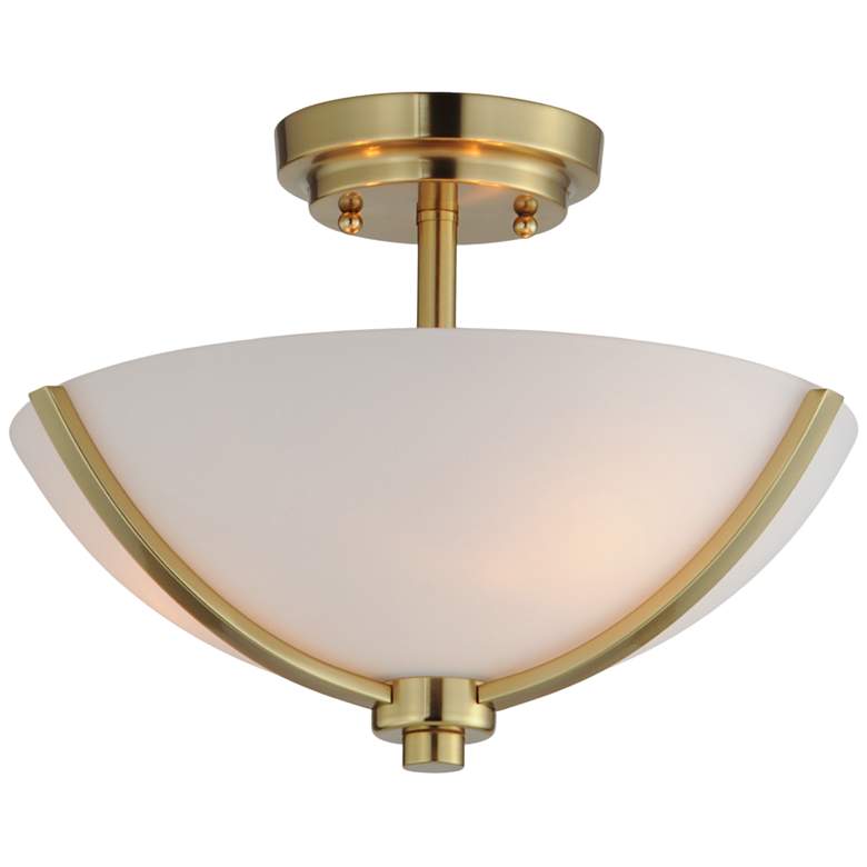 Image 4 Maxim Deven 14" Wide Satin Brass Ceiling Light more views