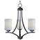 Maxim Deven 18" Wide Oil-Rubbed Bronze 3-Light Chandelier