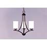 3_Maxim Deven 18" Wide Oil-Rubbed Bronze 3-Light Chandelier more views