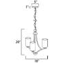 4_Maxim Deven 18" Wide Oil-Rubbed Bronze 3-Light Chandelier more views