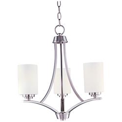 Maxim Deven 18" Wide Satin Nickel 3-Light Chandelier