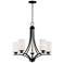 Maxim Deven 24" Wide Black 5-Light Chandelier