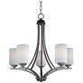 1_Maxim Deven 24" Wide Oil-Rubbed Bronze 5-Light Chandelier