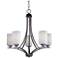 Maxim Deven 24" Wide Oil-Rubbed Bronze 5-Light Chandelier