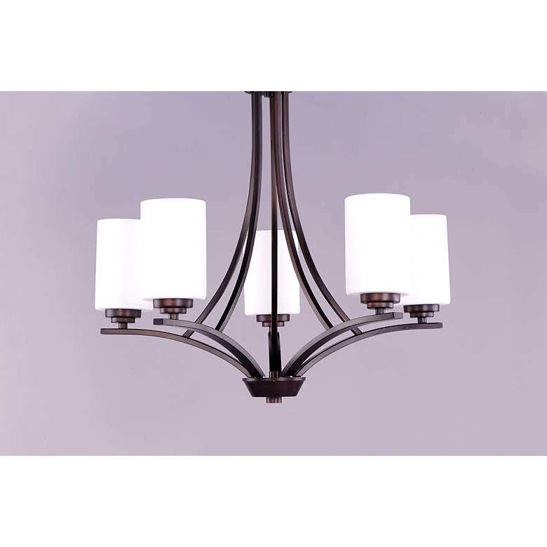 Image 2 Maxim Deven 24" Wide Oil-Rubbed Bronze 5-Light Chandelier more views