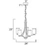 3_Maxim Deven 24" Wide Oil-Rubbed Bronze 5-Light Chandelier more views